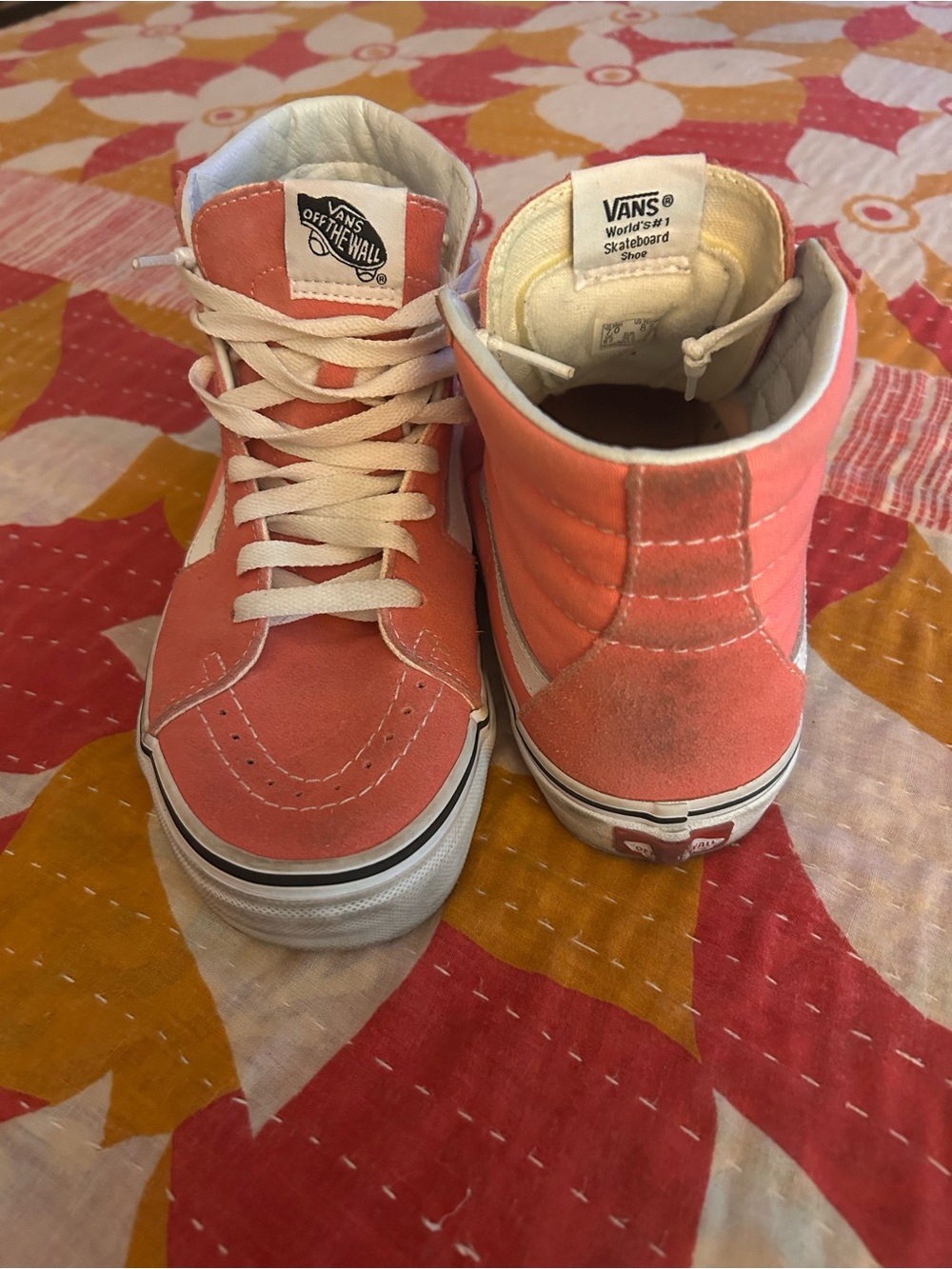 Vans Strawberry Pink Sk8-Hi Women’s High-Top Sneakers. Size 8.5 - Picture 4 of 13